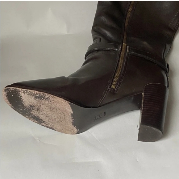 Tory Burch authentic brown vegan leather boots - Picture 8 of 11